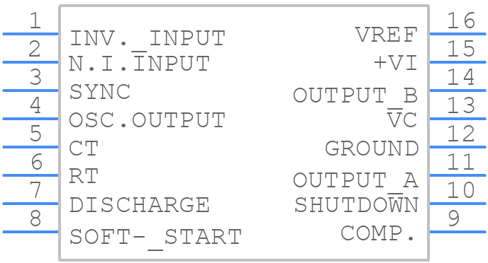 SG3525AP013TR - STMicroelectronics - PCB symbol