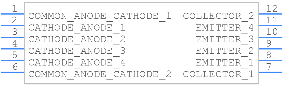 PS2845-4A-F3-AX - Renesas Electronics - PCB symbol