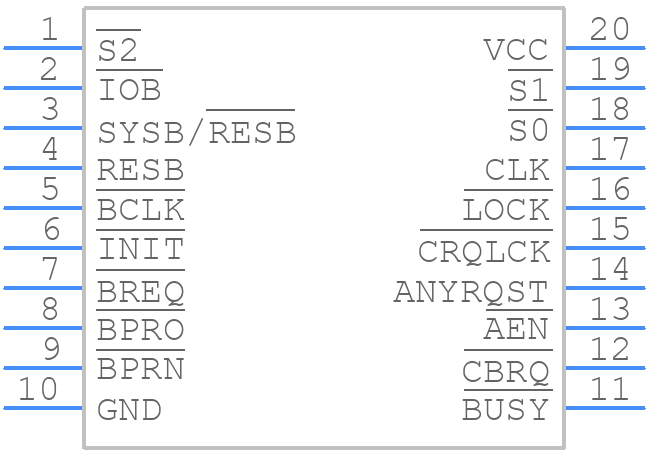 MD82C89/B - Renesas Electronics - PCB symbol