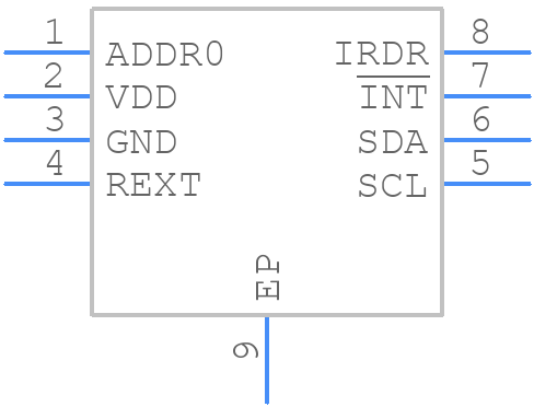 ISL29029IROZ-T7 - Renesas Electronics - PCB symbol