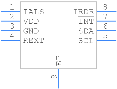 ISL29030AIROZ-T7 - Renesas Electronics - PCB symbol