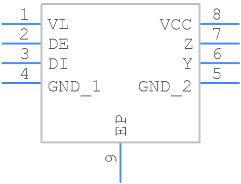 ISL3298EMRTEP-TK - Renesas Electronics - PCB symbol