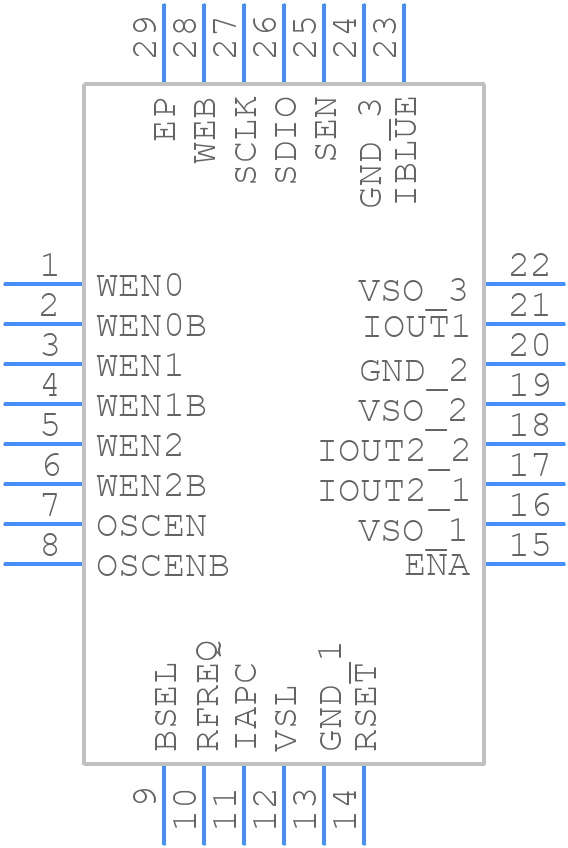 ISL58781CRZ-T13 - Renesas Electronics - PCB symbol