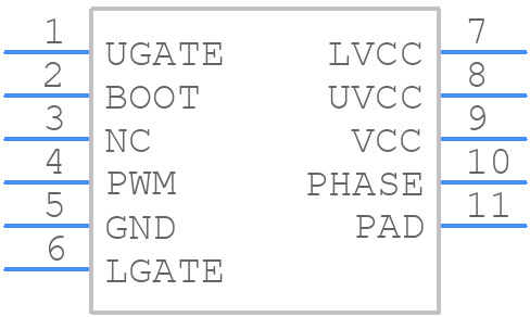 ISL6622AIRZ-T - Renesas Electronics - PCB symbol
