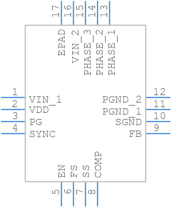 ISL78235ARZ-TR5668 - Renesas Electronics - PCB symbol