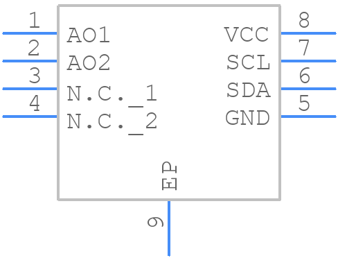R2A20152NS#W0 - Renesas Electronics - PCB symbol