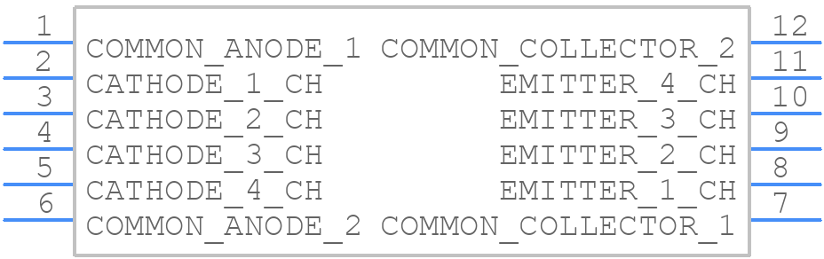 PS2841-4B-F3-AX - Renesas Electronics - PCB symbol