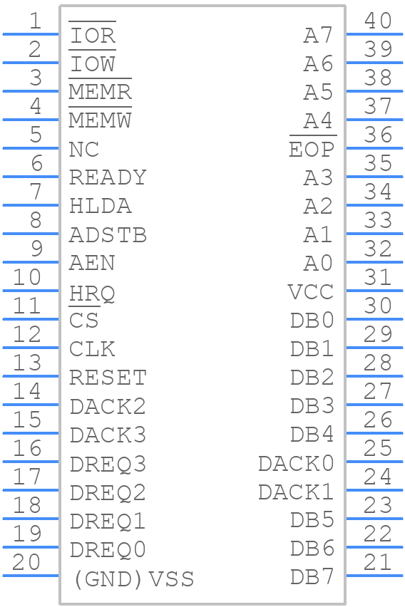 MD82C37A/B - Renesas Electronics - PCB symbol