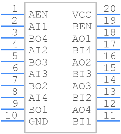 ACTS240KMSR - Renesas Electronics - PCB symbol