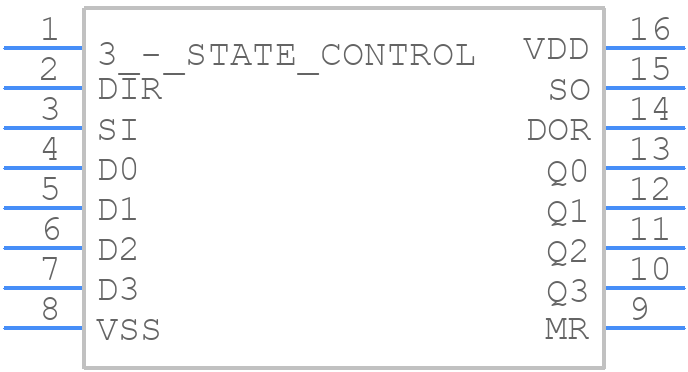 CD40105BKMSR - Renesas Electronics - PCB symbol