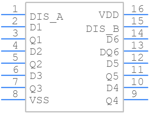 CD4503BDMSR - Renesas Electronics - PCB symbol