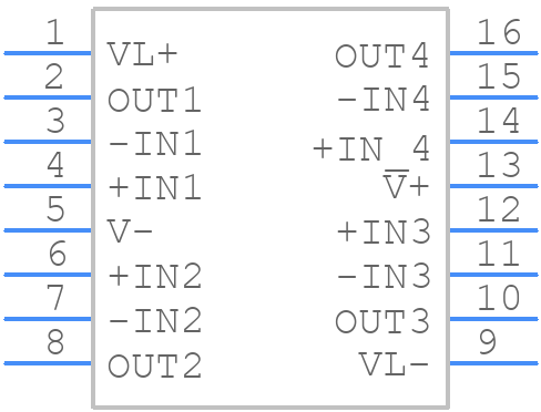 HA1-4900-2 - Renesas Electronics - PCB symbol