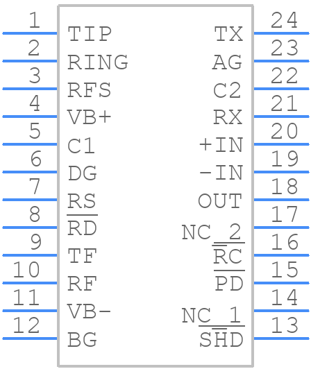 HC5503PRCBZ - Renesas Electronics - PCB symbol