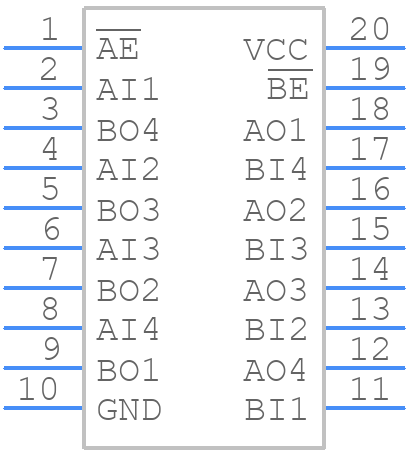 HCS240DMSR - Renesas Electronics - PCB symbol