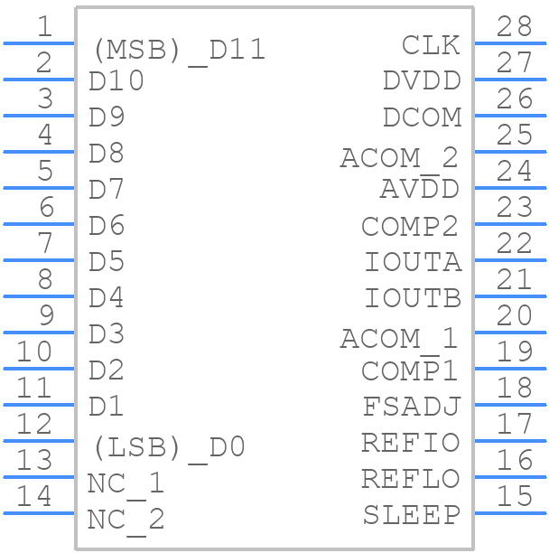 HI5860IBZ-T - Renesas Electronics - PCB symbol