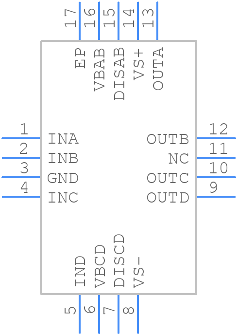 ISL1536IRZ-T13 - Renesas Electronics - PCB symbol