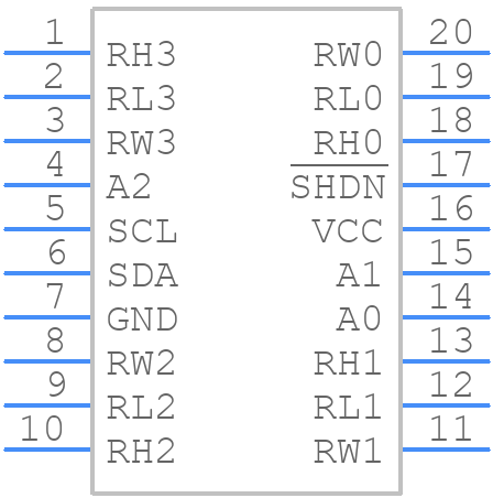 ISL22346WMVEP-TK - Renesas Electronics - PCB symbol