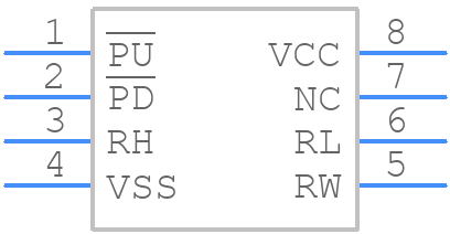 ISL23511WFB8Z - Renesas Electronics - PCB symbol