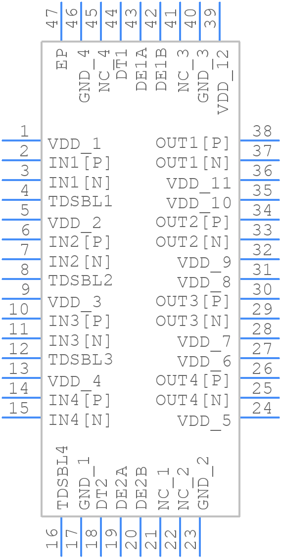 ISL35411DRZ-T7 - Renesas Electronics - PCB symbol