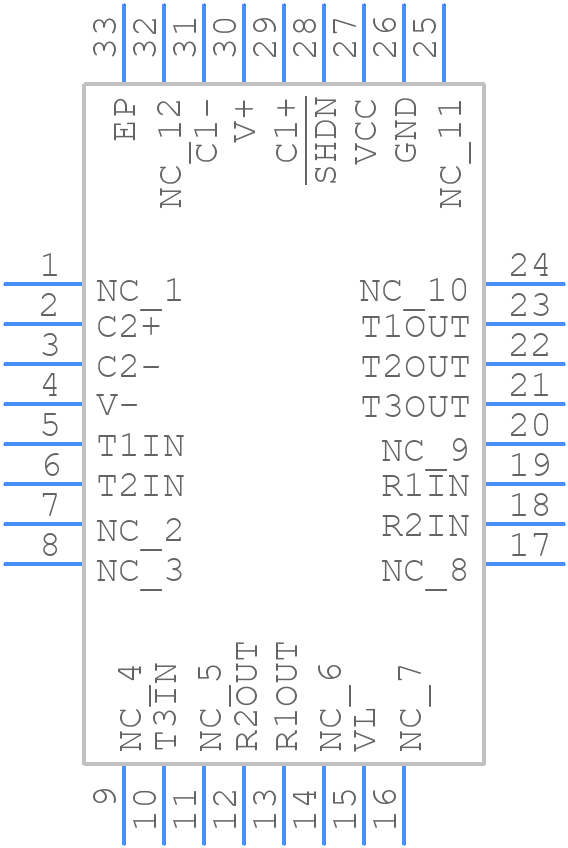 ISL4260EIRZ - Renesas Electronics - PCB symbol