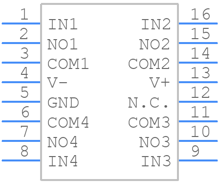 ISL43144IVZ - Renesas Electronics - PCB symbol