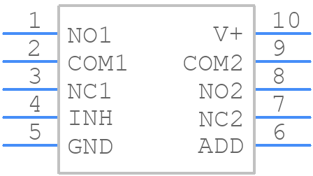 ISL43410IUZ - Renesas Electronics - PCB symbol