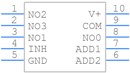 ISL43640IUZ-T - Renesas Electronics - PCB symbol