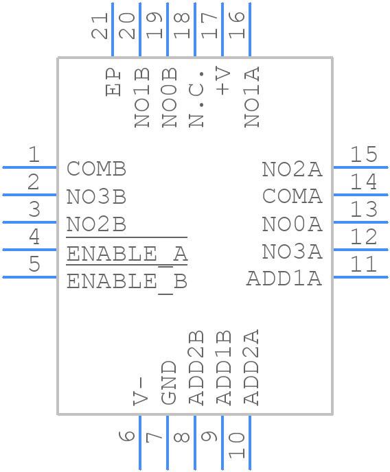 ISL43840IRZ - Renesas Electronics - PCB symbol