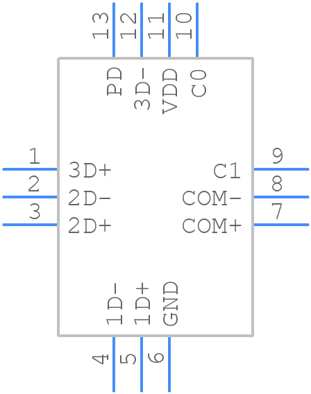 ISL54216IRTZ-T - Renesas Electronics - PCB symbol