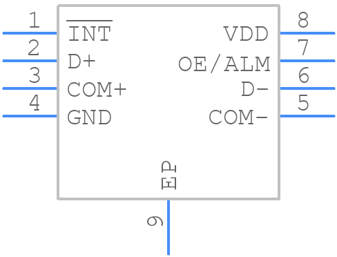 ISL54226IRTZ-T - Renesas Electronics - PCB symbol
