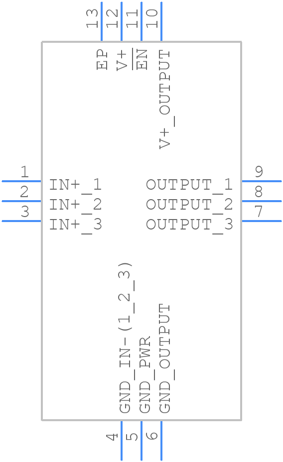 ISL55033IRTZ - Renesas Electronics - PCB symbol