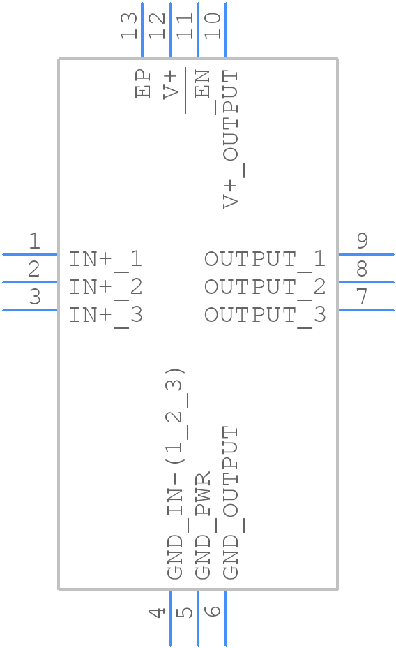 ISL55033IRTZ-T13 - Renesas Electronics - PCB symbol