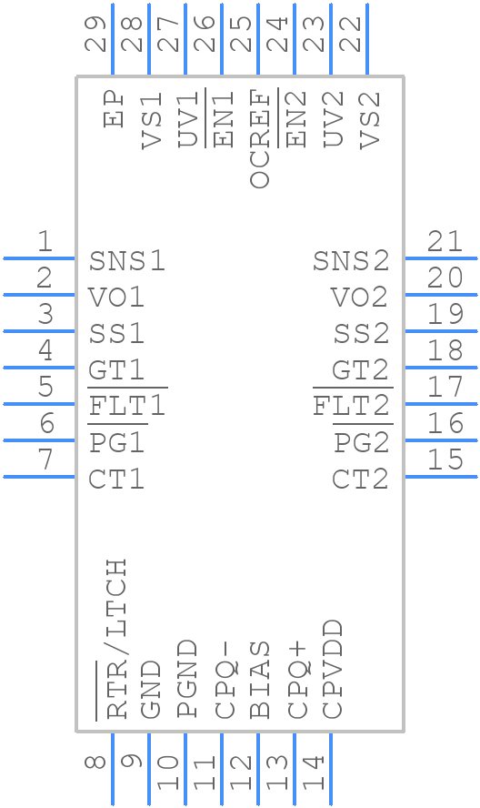 ISL6173DRZA - Renesas Electronics - PCB symbol