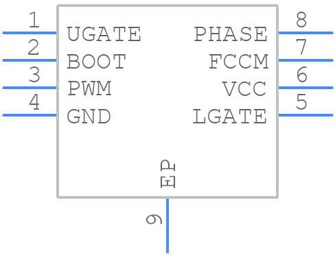 ISL6208CHRZ-T - Renesas Electronics - PCB symbol