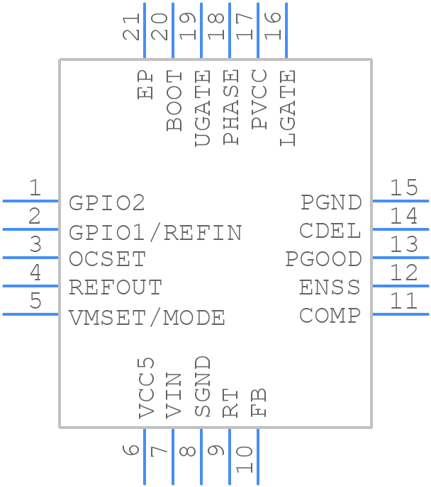 ISL6420AIRZ - Renesas Electronics - PCB symbol