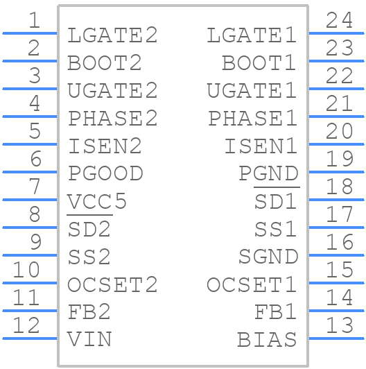 ISL6440IAZ - Renesas Electronics - PCB symbol