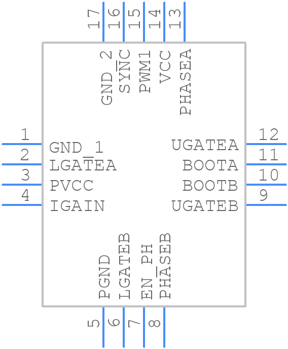 ISL6611ACRZ - Renesas Electronics - PCB symbol