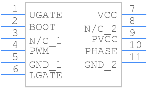 ISL6613BCRZ-T - Renesas Electronics - PCB symbol