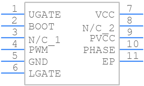 ISL6615IRZ-T - Renesas Electronics - PCB symbol
