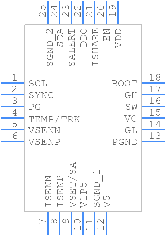 ISL68300IRAZ-TK - Renesas Electronics - PCB symbol