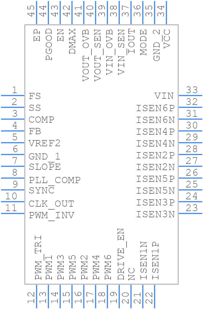 ISL78220ANEZ - Renesas Electronics - PCB symbol