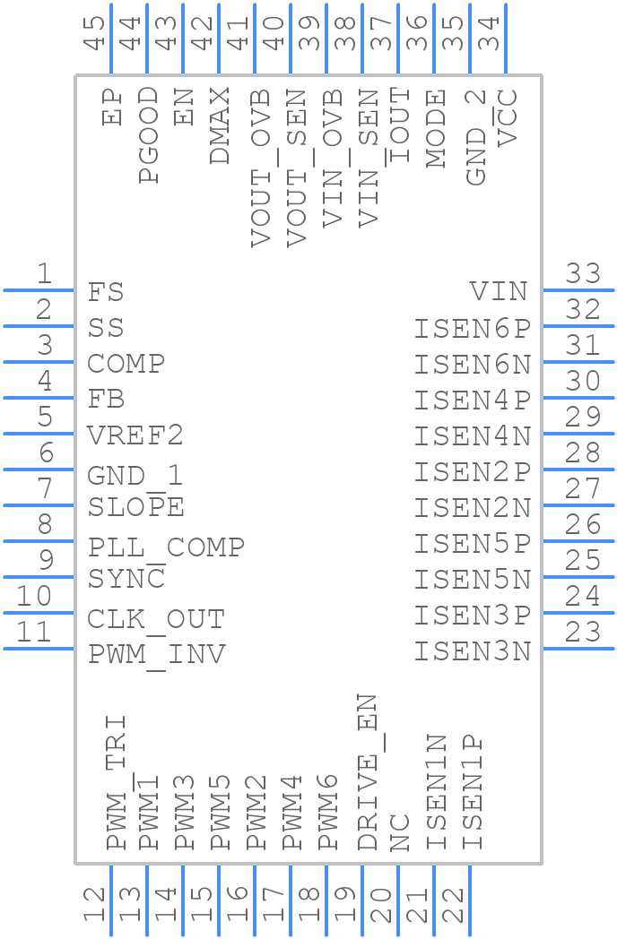 ISL78220ANEZ-T - Renesas Electronics - PCB symbol