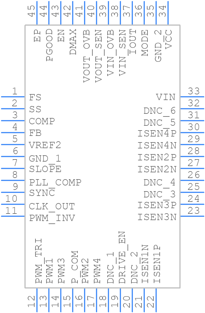 ISL78225ANEZ-T - Renesas Electronics - PCB symbol