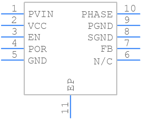 ISL8011IRZ-T - Renesas Electronics - PCB symbol