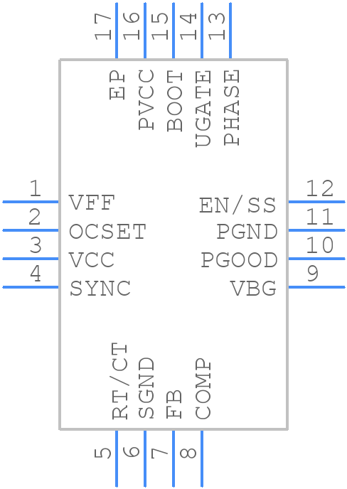 ISL8107IRZ-T - Renesas Electronics - PCB symbol