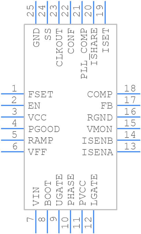ISL8115FRTZ - Renesas Electronics - PCB symbol