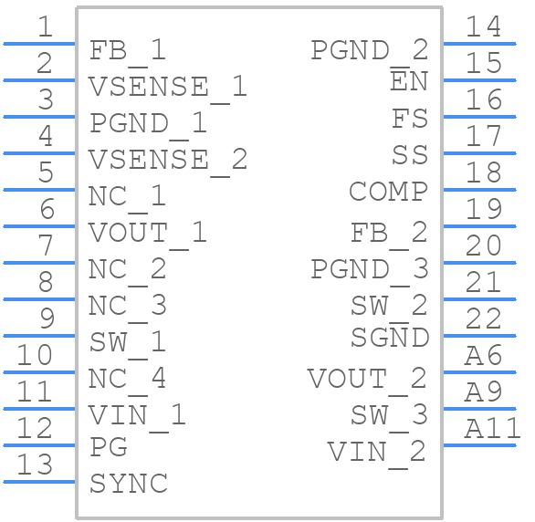 ISL8205MIRZ-T - Renesas Electronics - PCB symbol
