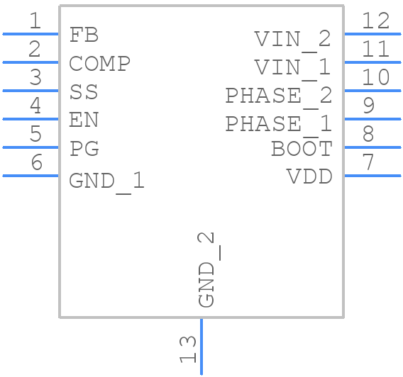 ISL85001IRZ-T - Renesas Electronics - PCB symbol