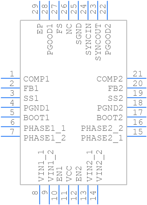 ISL85033IRTZ-T - Renesas Electronics - PCB symbol