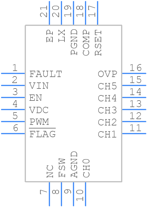 ISL97672BIRZ - Renesas Electronics - PCB symbol